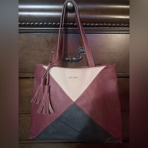 COLOR BLOCK SHOULDER BAG/TOTE BY NINE WEST